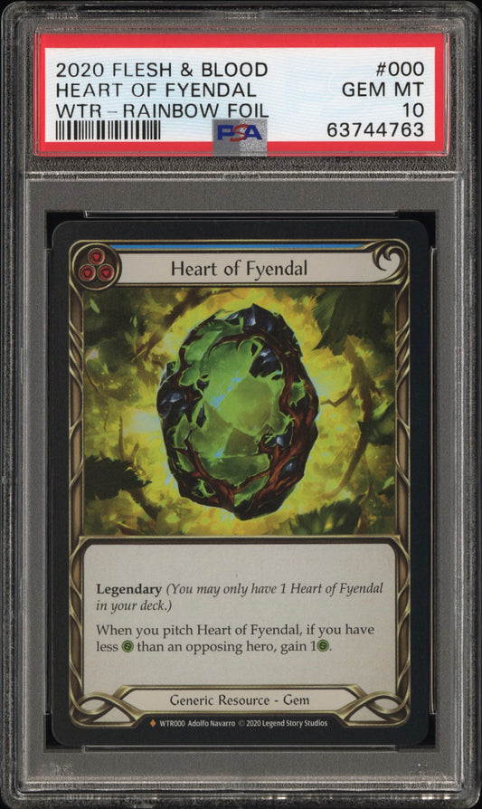 Heart of Fyendal Rainbow Foil Unlimited PSA 10