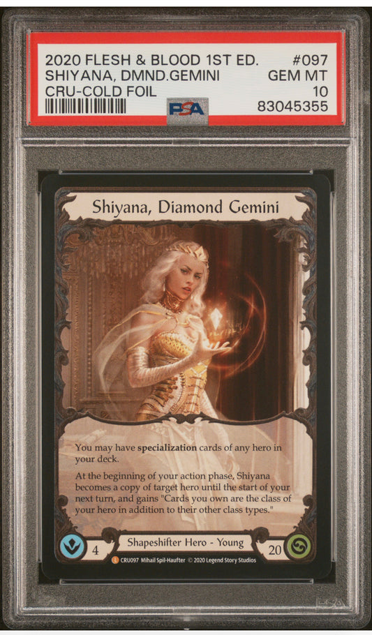 Shiyana 1st ed Cru Cold Foil PSA 10