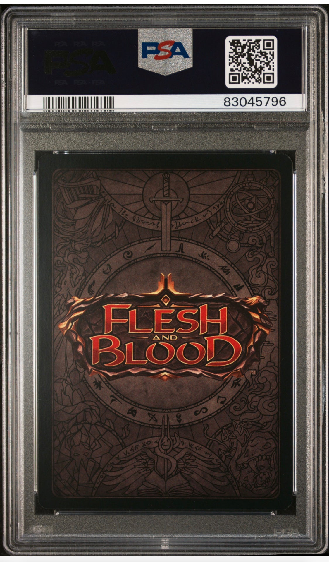 Teklo Foundry Heart Flesh and Blood TROPHY CARD GOLD FOIL PSA 8