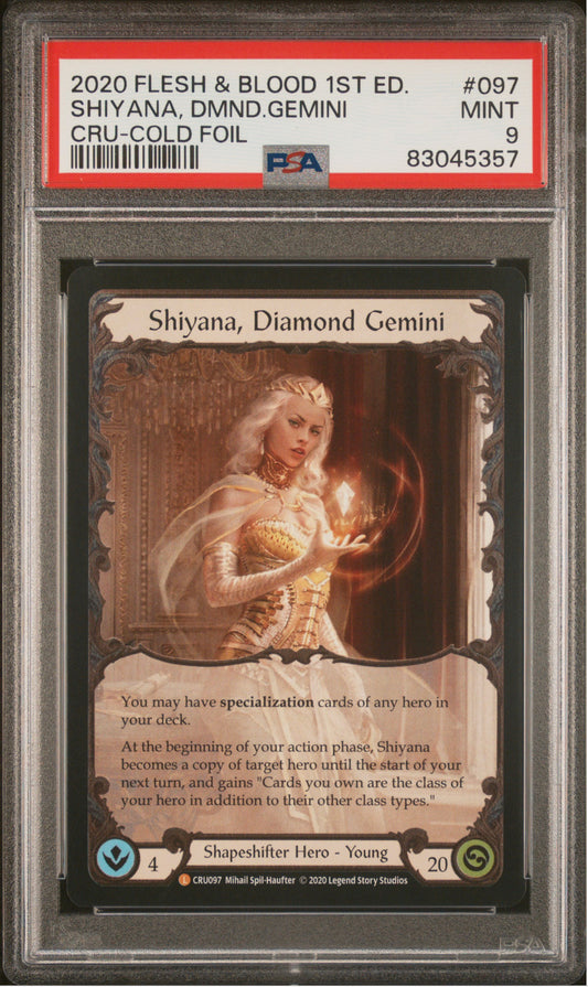 Shiyana 1st ed Cru Cold Foil PSA 9