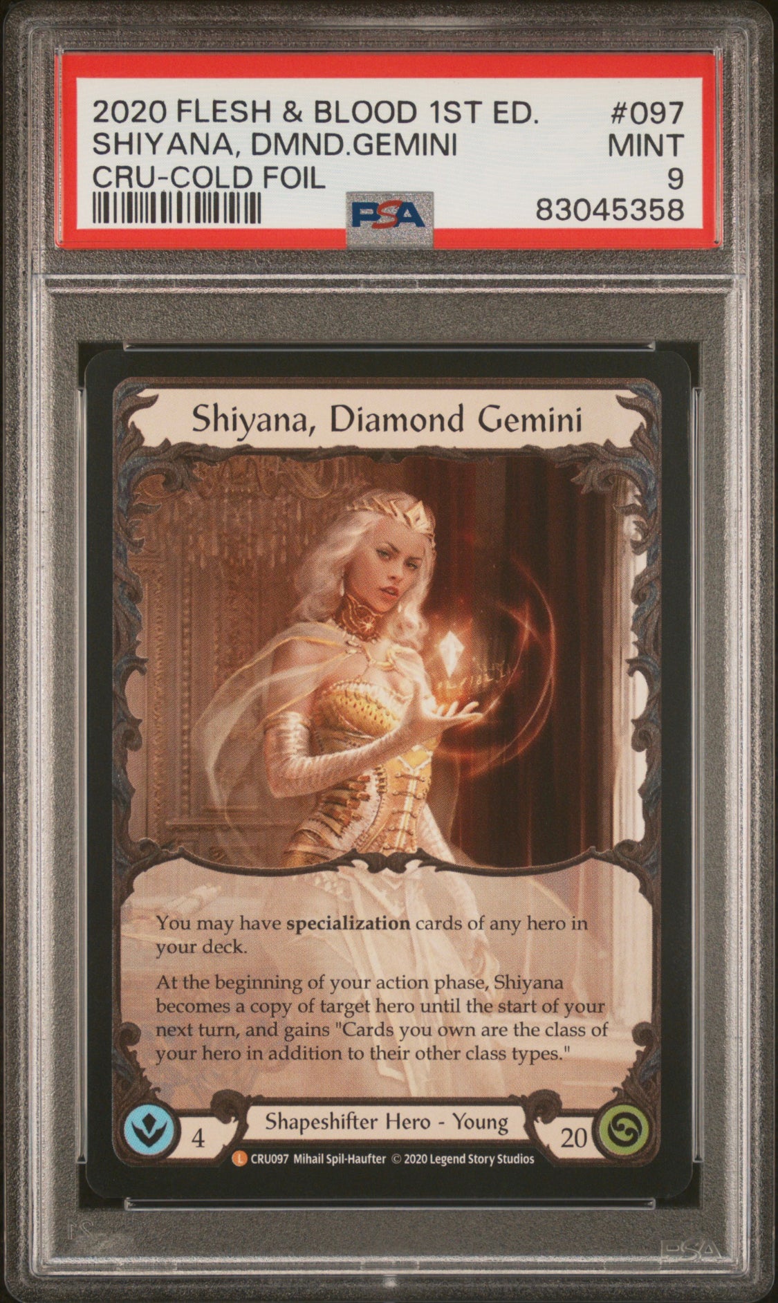 Shiyana 1st ed Cru Cold Foil PSA 9