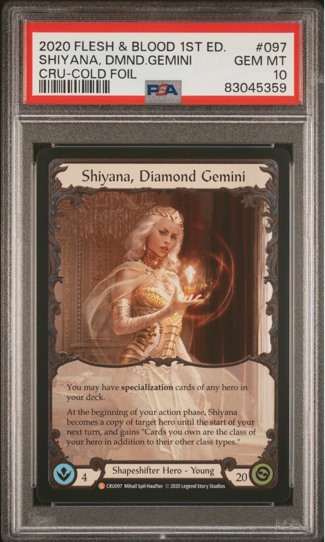 Shiyana 1st ed Cru Cold Foil PSA 10