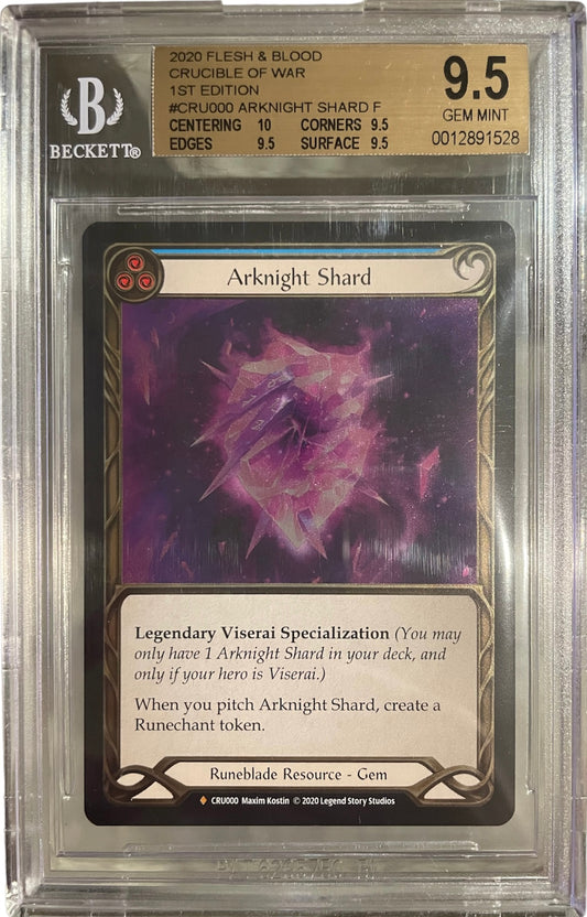 Arknight Shard 1st ed Cru Cold Foil BGS 9.5 Quad +