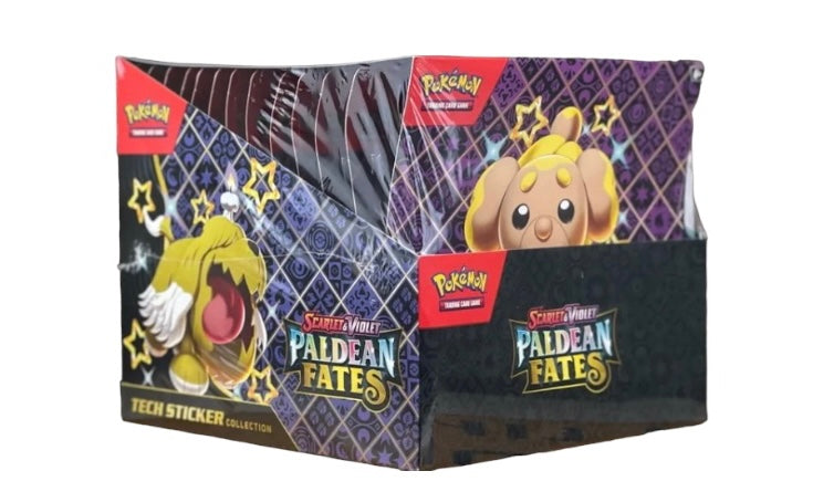 Paldean Fates Tech Sticker Collections Sealed Case (12 3pack blisters)